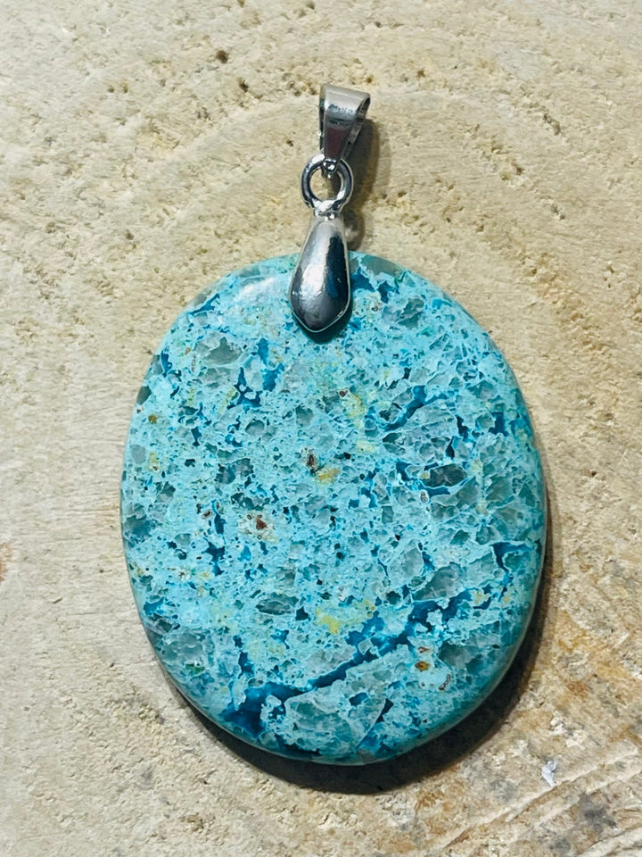 Pendentifs en Chrysocolle de Tanzanie au choix - Les bijoux de Théa