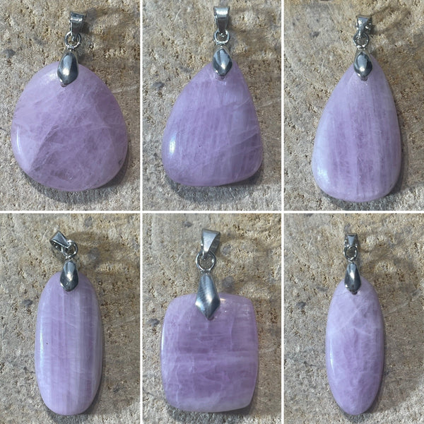 Pendentifs en Kunzite au choix (2) - Les bijoux de Théa