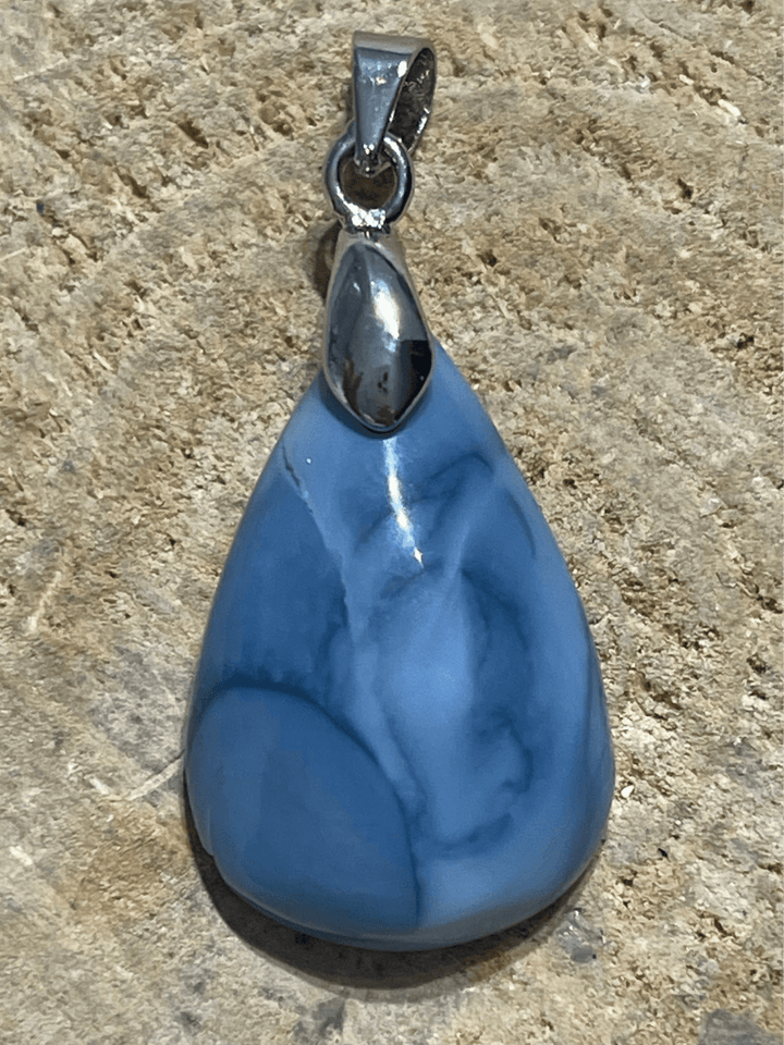 Pendentifs en Opale bleue au choix (2) - Les bijoux de Théa