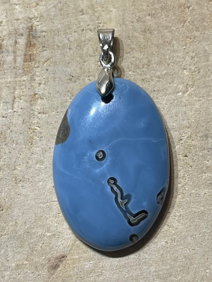 Pendentifs en Opale bleue au choix (2) - Les bijoux de Théa