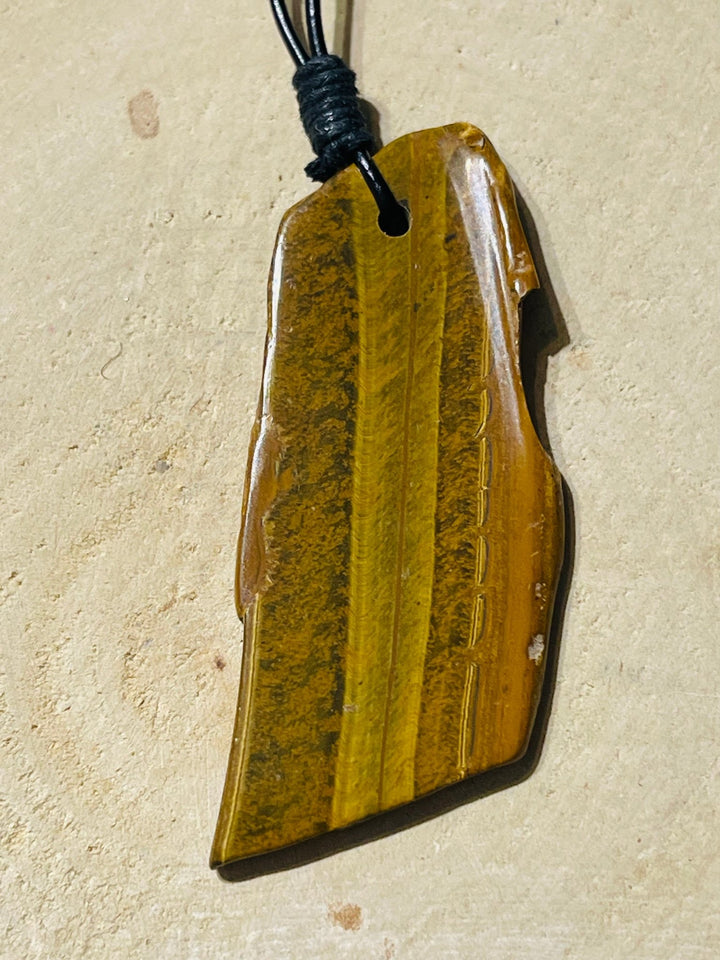 Pendentifs Plaque d Oeil de Tigre au choix - Les bijoux de Théa