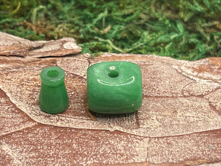 Perle Guru en Jade pour fermer bracelet Mala - Les bijoux de Théa