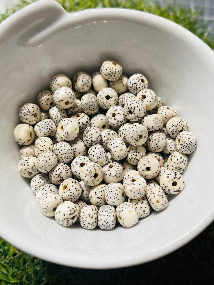 Perles de graine de Bodhi étoile de lune (lot de 20 perles) - Les bijoux de Théa