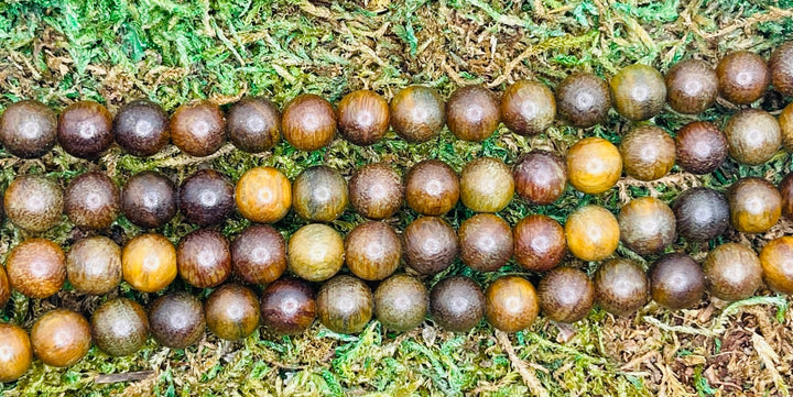 Perles en Bois de Santal en 10 mm - Les bijoux de Théa