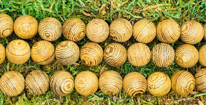 Perles en Bois de Wengé en 10 mm - Les bijoux de Théa