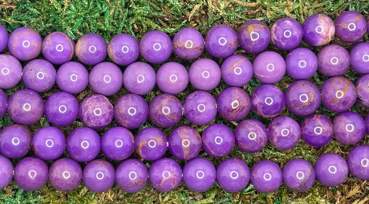 Perles en Phosphosiderite en 8 mm - Les bijoux de Théa