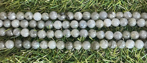 Perles en pierre naturelle en Labradorite en 10 mm - Les bijoux de Théa