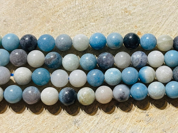Perles en Trolleite de Suède en 8 mm - Les bijoux de Théa