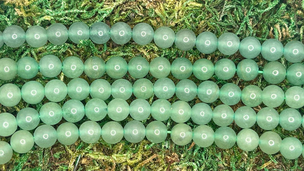 Perles naturelles en Aventurine en 4-5 mm - Les bijoux de Théa