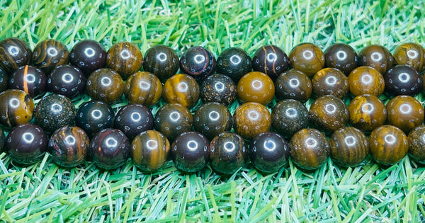 Perles naturelles en Opale Boulder en 6 mm - Les bijoux de Théa