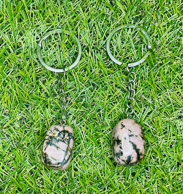 Porte-clés en Rhodonite - Les bijoux de Théa
