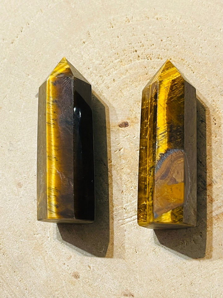 Prisme Tour en Œil de tigre - Les bijoux de Théa