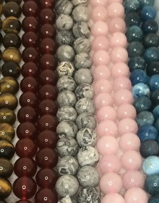 Perles en pierre naturelle 2 mm pour créer des bijoux – Stones boutique