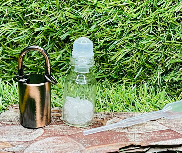 Roller stick en Cristal de roche - Les bijoux de Théa