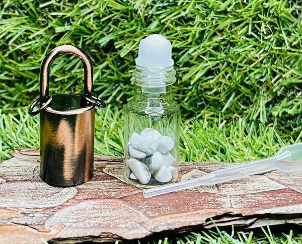 Roller stick en Howlite - Les bijoux de Théa