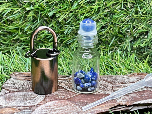 Roller stick en Lapis - lazuli - Les bijoux de Théa