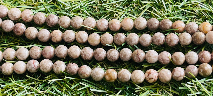 Perles naturelles de Maïfanite en 6 mm - Les bijoux de Théa