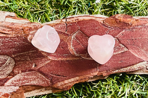 Perle en Quartz rose en forme de coeur