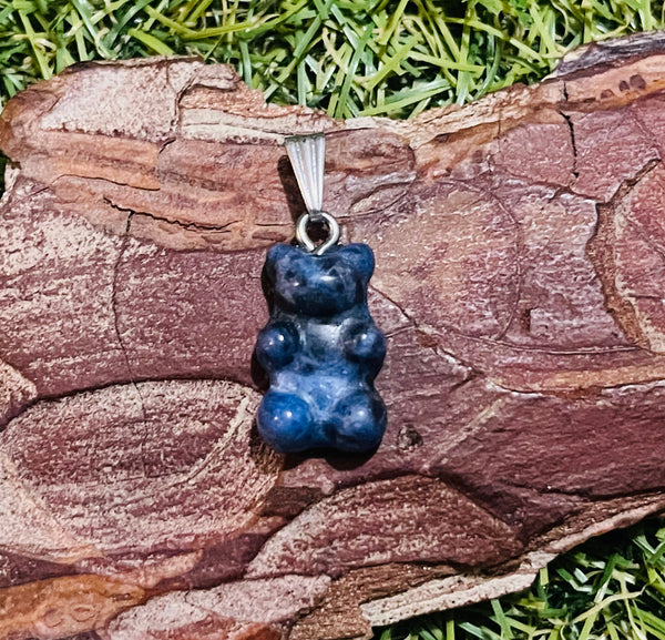 pendentif en Sodalite bonbons nounours 