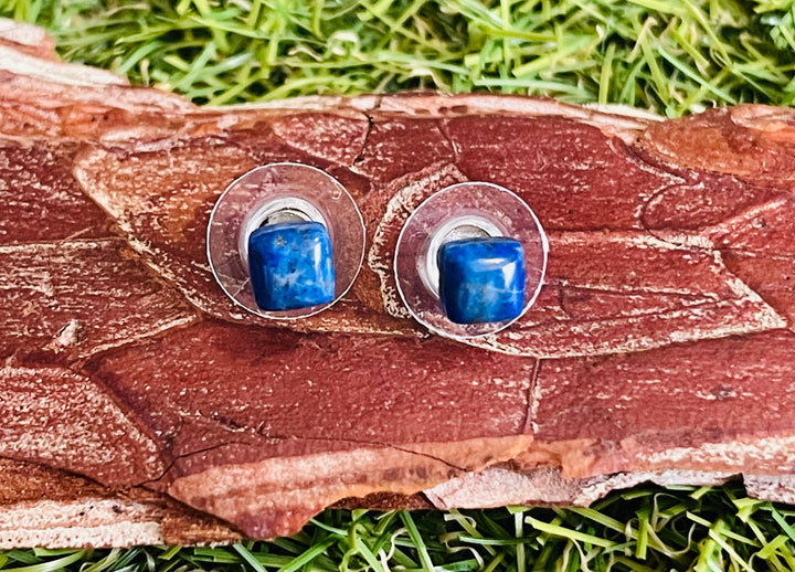 Paire de boucles d’oreille en Lapis-lazuli - Les bijoux de Théa