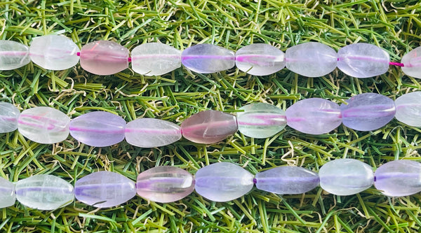 Lot de 10 Perles naturelles en Fluorite torsion - Les bijoux de Théa