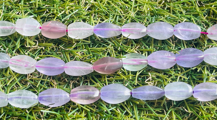 Lot de 10 Perles naturelles en Fluorite torsion - Les bijoux de Théa