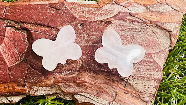 Intercalaire Papillon en Quartz rose