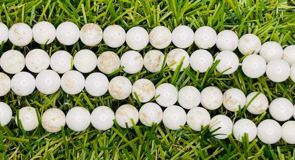 Perles naturelles en Magnésite en 6 mm
