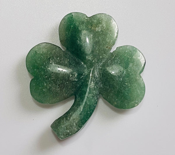 Magnifique Trèfle en Aventurine verte - Les bijoux de Théa