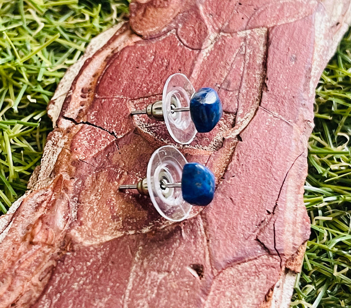 Paire de boucles d’oreille en Lapis-lazuli - Les bijoux de Théa