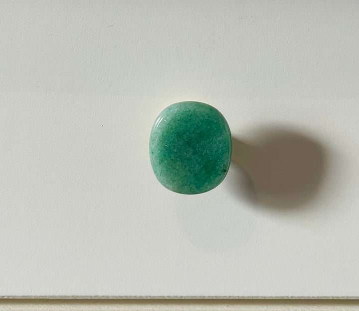 Poignée de tiroir, porte, armoire en Aventurine verte - Les bijoux de Théa