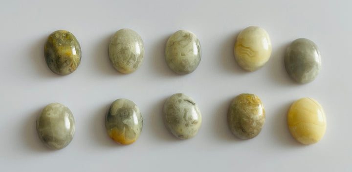 Lot de 10 Agates Crazy Lace cabochons (11) - Les bijoux de Théa