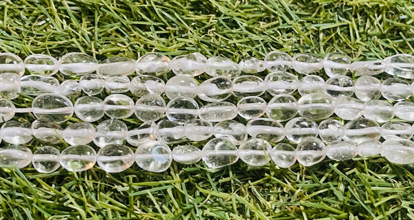 Perles naturelles en Cristal de roche en Nuggets de 5 - 10 mm