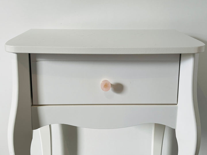 Poignée de tiroir, porte, armoire en Quartz rose - Les bijoux de Théa