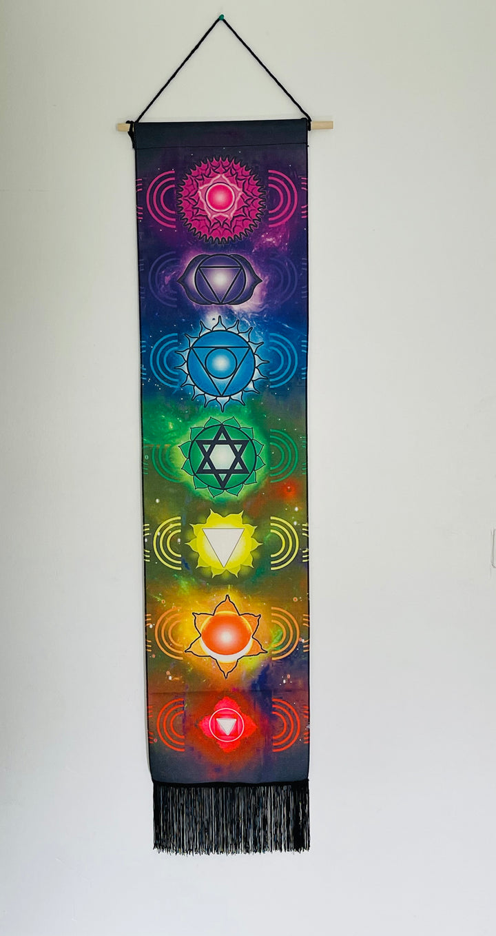 Tapisserie murale 7 chakras - Les bijoux de Théa