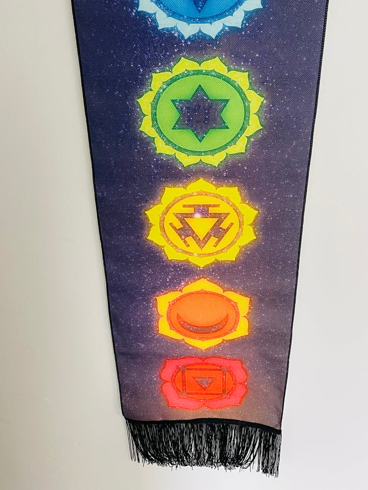 Tapisserie murale 7 chakras - Les bijoux de Théa