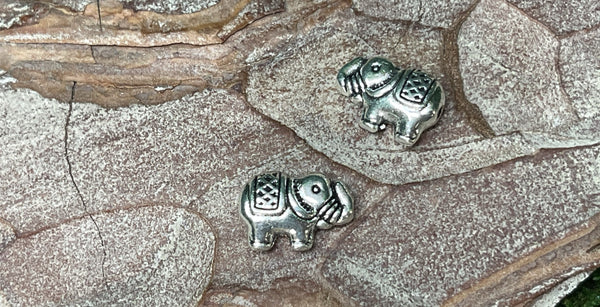 Lot de 5 breloques Eléphant Ganesh 13 x 8 mm pour bracelet