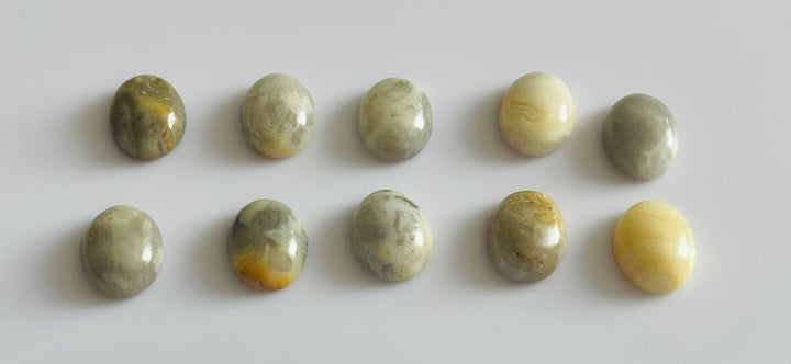 Lot de 10 Agates Crazy Lace cabochons (11) - Les bijoux de Théa