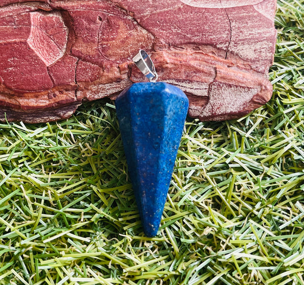 Pendentif / Pendule en Lapis Lazuli - Les bijoux de Théa