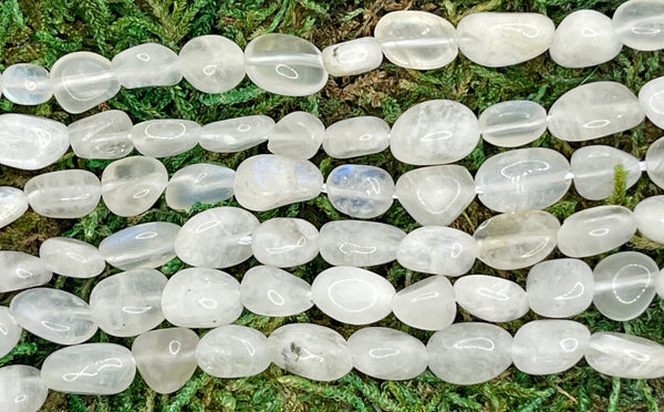 Perles naturelles en Péristérite en Nuggets de 7 - 8 mm