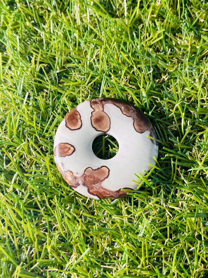 Donut / Pi chinois en Jaspe de chohua - Les bijoux de Théa