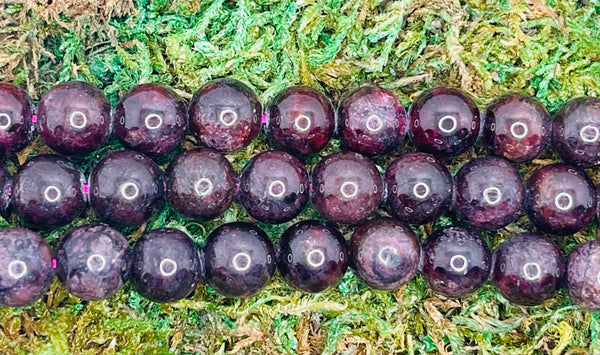 Perles naturelles en Grenat en 9 - 9,5 mm
