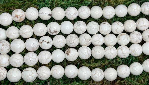 Perles naturelles en Magnésite en 10 mm