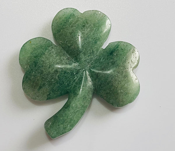 Magnifique Trèfle en Aventurine verte - Les bijoux de Théa