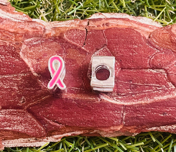 Lot 2 Intercalaires Ruban rose pour bracelet bracelet - Les bijoux de Théa