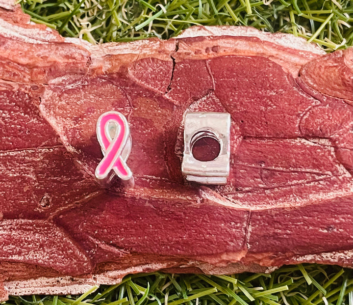 Lot 2 Intercalaires Ruban rose pour bracelet bracelet - Les bijoux de Théa