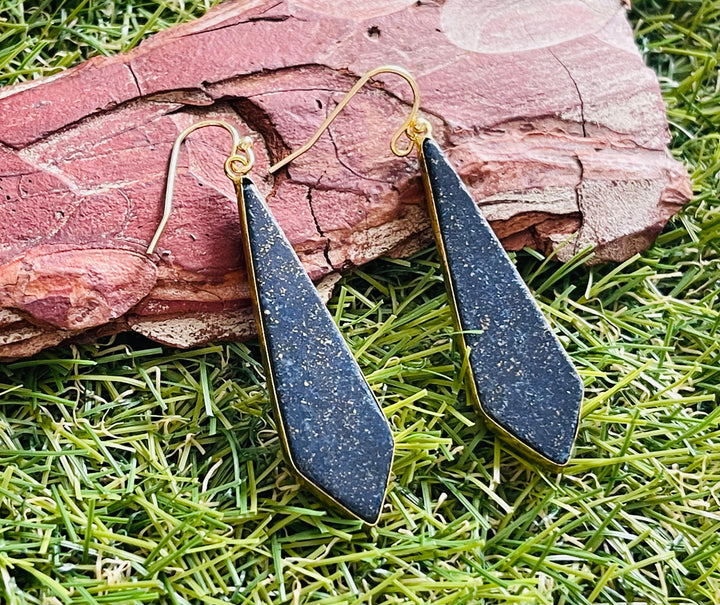 Paire de boucles d’oreille en Lapis-lazuli - Les bijoux de Théa