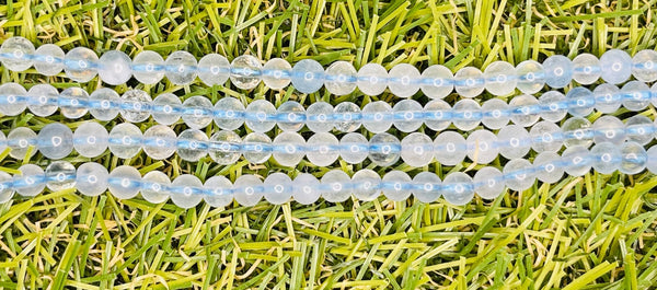 Perles en Aigue - marine en 4 mm - Les bijoux de Théa